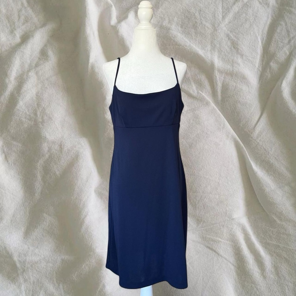 BCBGMaxAzria Midnight Blue Slip Dress